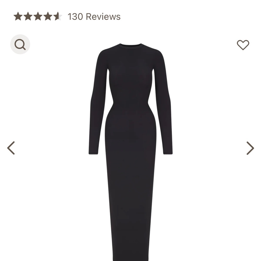 Skims crew neck fits everybody long sleeve dress